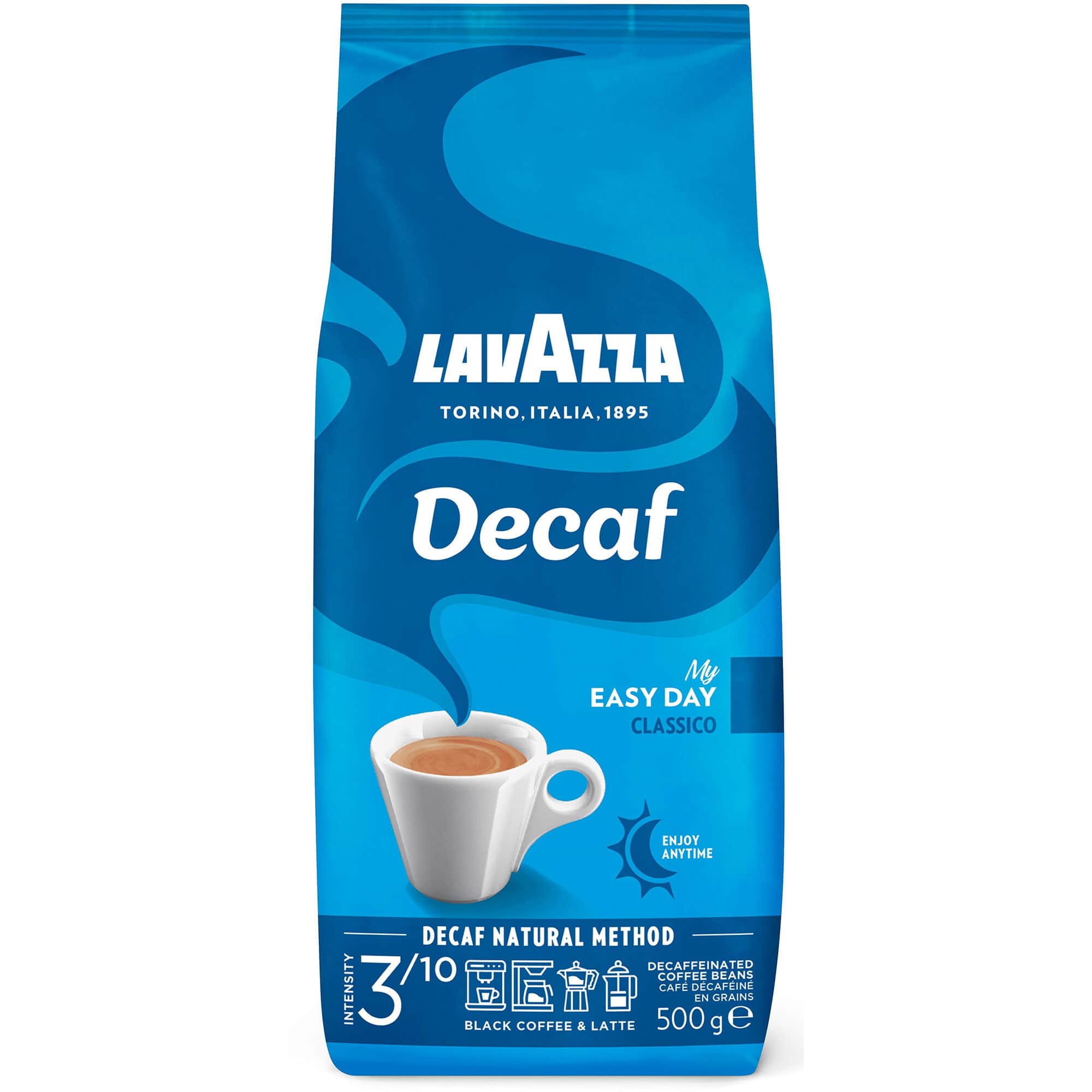 Lavazza Decaf Classico My Easy Day kahvipavut, 500g