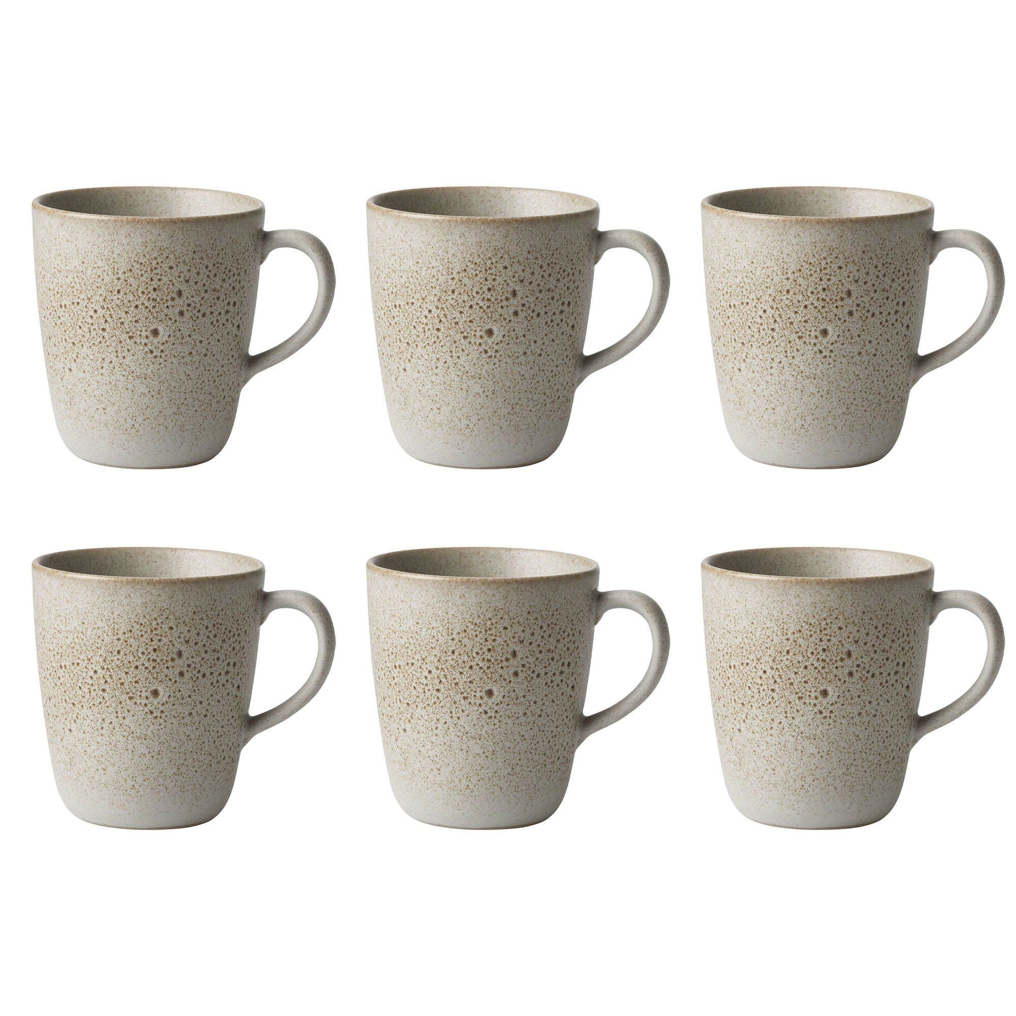 Raw mugg med öra 35 cl 6 st, beige